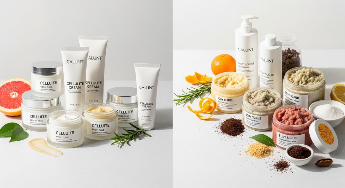 Cellulite Creams vs. Scrubs: Which Truly Smooths & Hydrates? - cellulite dimples, rough body skin, dry skin treatment